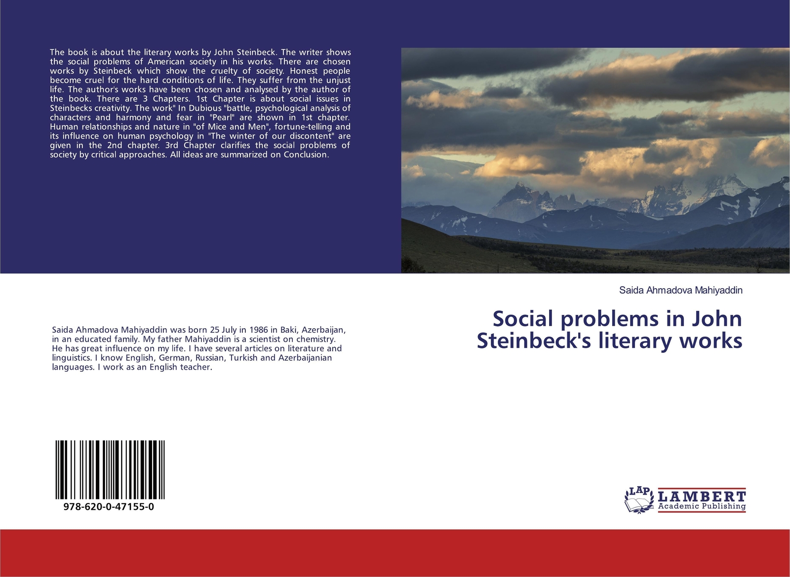 Saida Ahmadova Mahiyaddin | Social Problems In John Steinbeck's