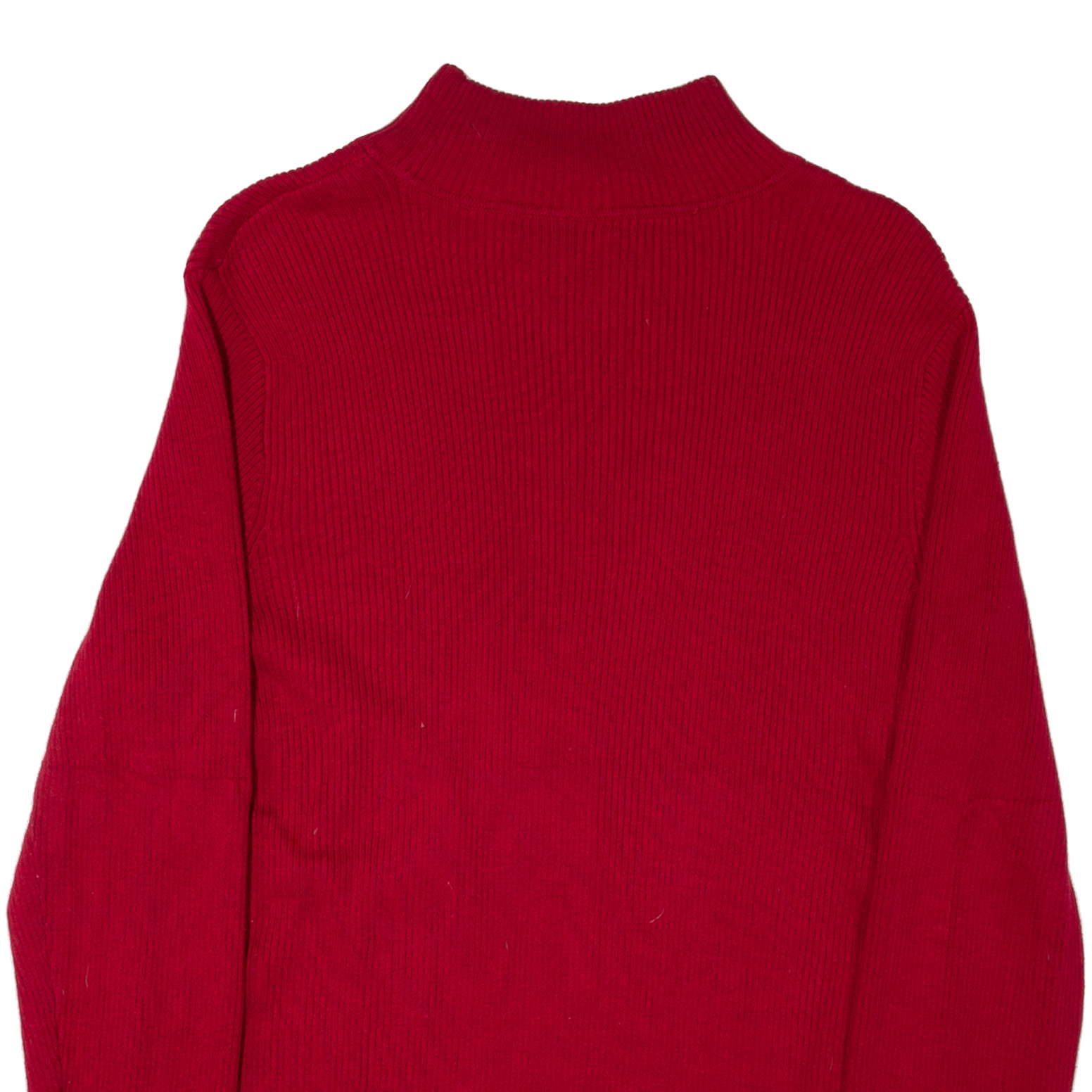 LAUREN RALPH LAUREN Jumper Red Tight Knit High Neck Mens XL eBay