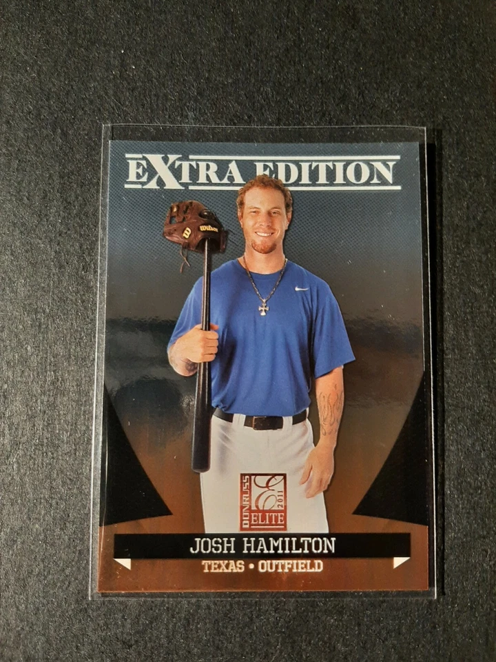 Lote De 3 Donruss Elite 2011 Edición Extra Josh Hamilton Barrett Loux Automático Como Nuevo Foto 3 de 4