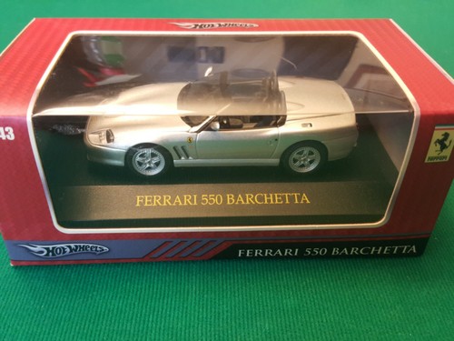 Ferrari 550 Barchetta Hot Wheels 1:43 silver mattel collectible collection - 第 1/4 張圖片