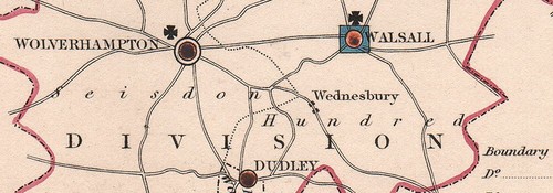 STAFFORDSHIRE antique county map by CREIGHTON/WALKER. Electoral 1835 old - Picture 2 of 2