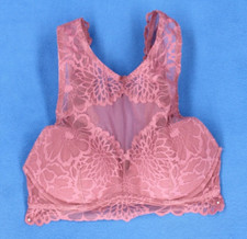 Victoria Secret PINK Lace Wireless Padded Bralette Bra Size XS E5145