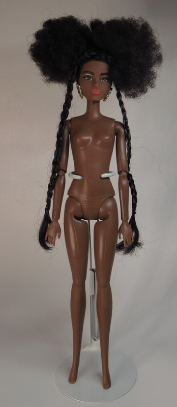 Mattel Barbie Nude Barbie Extra 1 Doll Daisy Face Black Articulated Doll