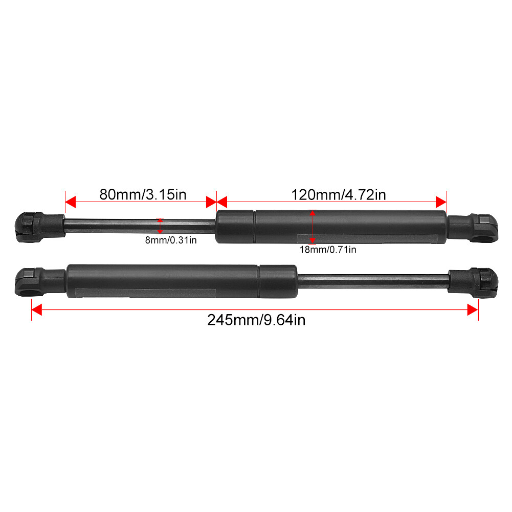 2x Hood Gas Struts Lift Support Shocks Spring Kit For Porsche 911