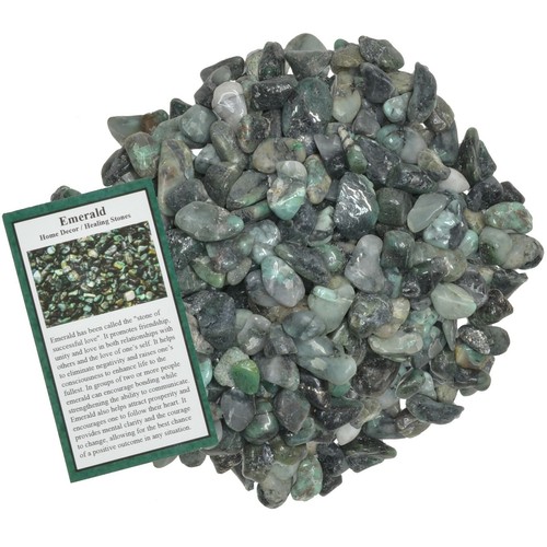 Piedras caídas esmeralda de 1/2 lb - grado 2 - XXSmall - 0,25"" a 0,75"" Avg. - Imagen 2 de 3