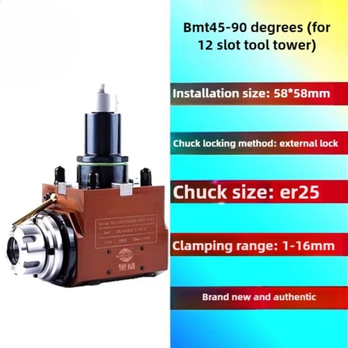 Electric Head 90 Degree Universal Turning and Milling Compound Power Head - Picture 8 of 32
