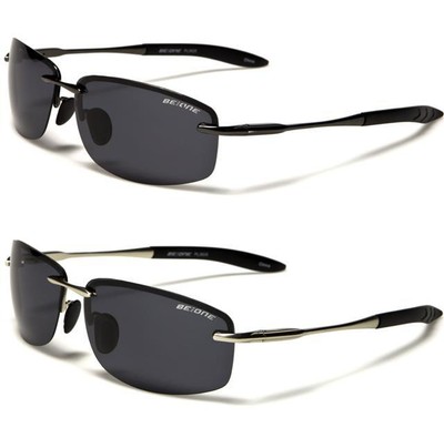 DESIGNER POLARISIERTE SPORT METALL SONNENBRILLE WICKEL RANDLOS POLARISIERT HERREN DAMEN
