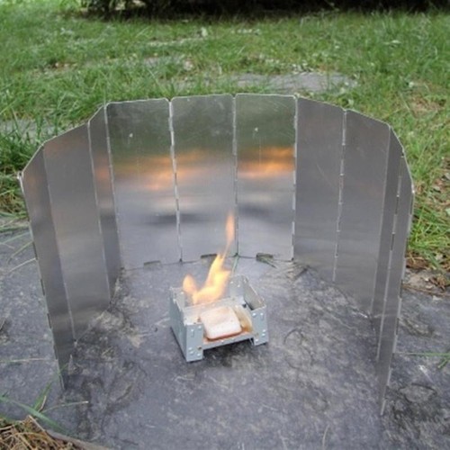 Gas Stove Wind Shield – Aluminum Alloy, Windproof for Camping & Outdoor Cooking - Picture 13 of 30