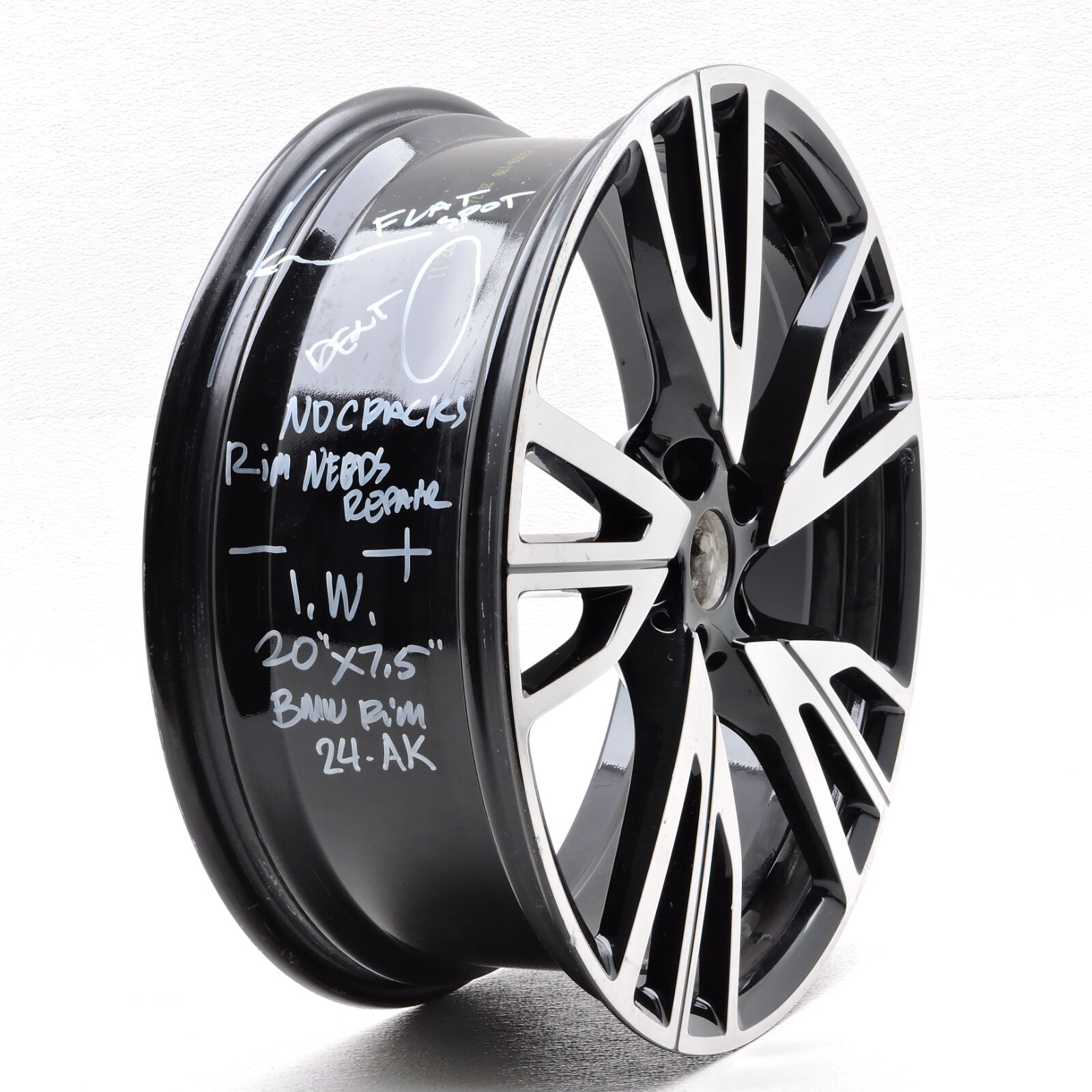 2014-2020 BMW i8 20" 20x7.5 5x112 Front Left Rim 470 Style Wheel ET40 Bent 24-AK