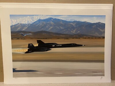 SR-71 Amsel Luftfahrt Kunstdruck Erster Flug der Amsel von Stan Stokes.