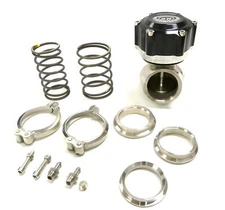 Maximizer 50mm V-Band Wastegate (7psi) - Black, external V-Band flanges