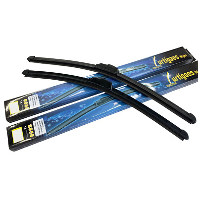 2x soft/flat windscreen wiper 530/500 mm for Mitsubishi Carisma from 1995-2004