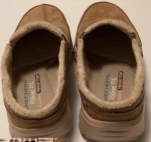 Size 6.5 Sketcher Women's Slip In On Clog Shoes Brown #49532 Tan House Shoe - Picture 4 of 6