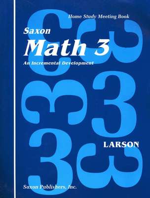 Saxon Math 3 Homeschool Student Meeting Book First Edition 3rd Grade NEW!