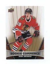 2018-19 Upper Deck Hockey Rookie Commence Henri Jokiharju Insert (Blackhawks)