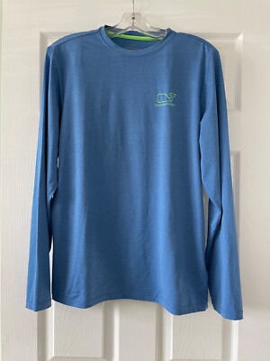 Vineyard Vines Performace Quick Dry Youth XL (18) Whale Long Sleeve Activewear