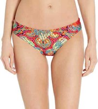 Luli Fama Multi La Bella De Cuba Full Ruched Back Swim Bottoms Size L