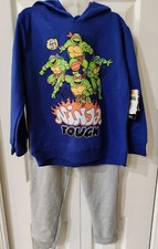 Teenage Mutant Ninja Turtles Nickelodeon Hoodie and Sweatpants 2 Pc Set Size 7