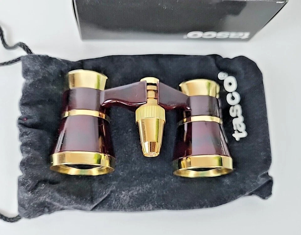NEW OPERA GLASSES BINOCULARS VINTAGE DESIGNER STYLE TASCO 3x25MM - Image 2 of 4