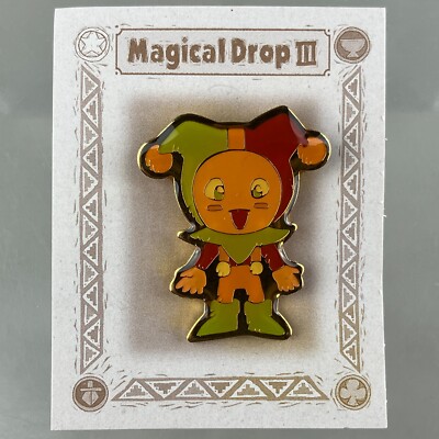 Vintage 1997 Movic DATA EAST Magical Drop III 3 Jester Metal Pin Japan Import