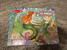 Melissa  Doug Large Mermaid Playground Floor Puzzle 2 Foot By 3 Foot 48 Pieces