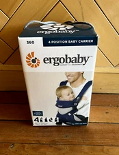 Open Box Ergobaby 360 All Positions Baby Carrier, French Blue