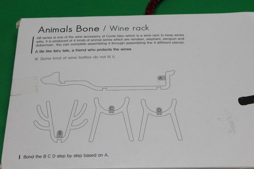 Wooden Wine Rack, 3D Deer Elk Bottle Holder, Creative Gifts for Wine Lovers - Picture 5 of 7