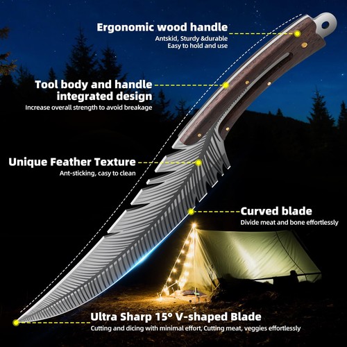 VCXOX Professional Chef Knives Sharp Feather Boning Knife Hand Forged Knife H... - Picture 2 of 6