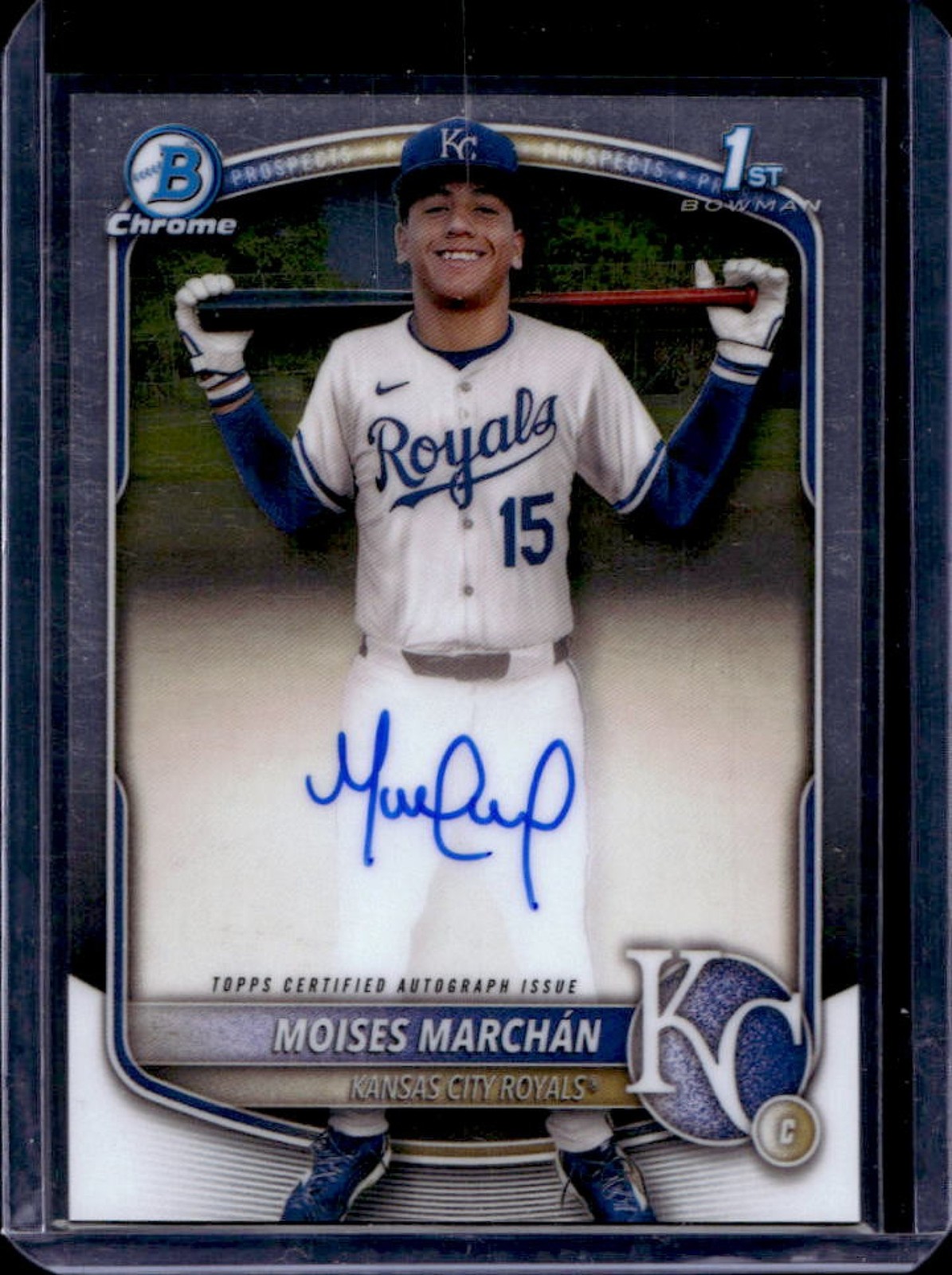 2025 Bowman Chrome Moises Marchan Auto 1st #CPA-MM Royals