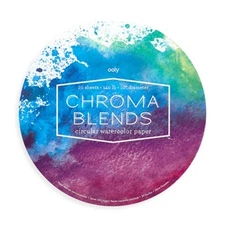 Chroma Blends Circular Watercolor Paper Pad (Paperback or Softback)