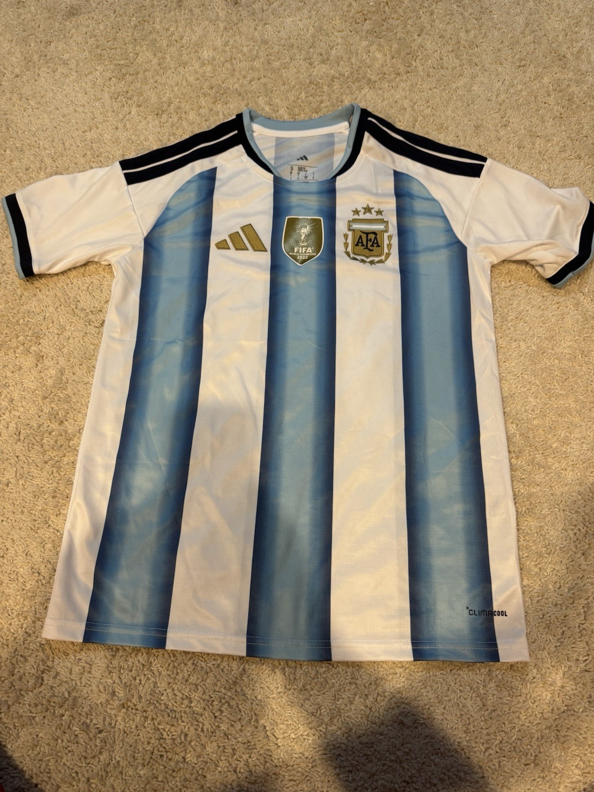NWT Argentina National Team adidas FIFA World Cup 2026 Home Replica Jersey Sz S