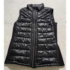 Gap Vintage Primaloft Puffer Vest Wns XS Black Full Zip Quilted Lightweight