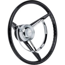1956-57 Ford Thunderbird Oe Style 15 Steering Wheel Black
