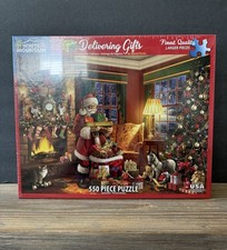 White Mountain Delivering Gifts 1409 Holiday Jigsaw Puzzle 550 Piece SEALED