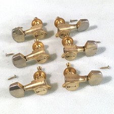 Vintage Charvel Korea Electric Bolt On Guitar Tuners 3x3 Natural Aged Gold RARE!
