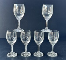 VILLEROY et BOCH 6 verres à vin en cristal  Antique French Cristal Glass L1