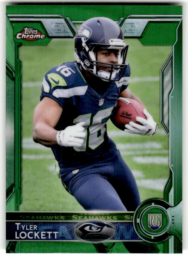 2015 Topps Chrome Tyler Lockett Green Refractor Rookie #178