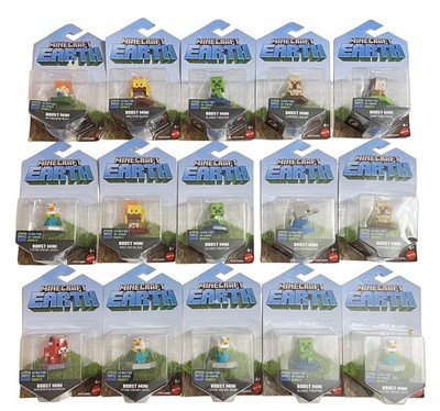 Minecraft Mattel Mojang Earth Boost Mini Assorted Figures
