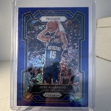 2023-24 Panini Prizm Jose Alvarado Blue Prizm #244 /35 New Orleans Pelicans