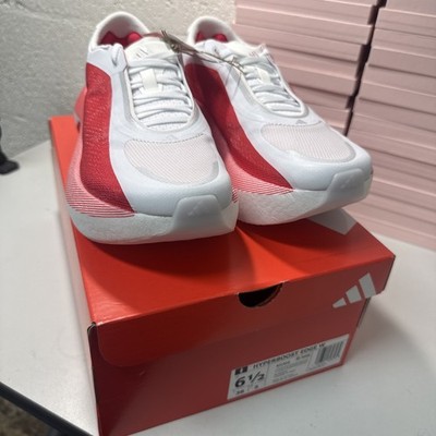 Adidas Hyperboost Edge Wom Sz 6.5 Low Top Lace-Up Red/White KI1913 NEW