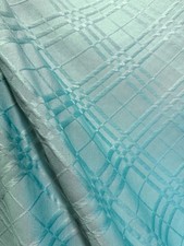 TURQUOISE BLUE Diamond Upholstery Brocade Fabric 56 in. Sold By The Yard