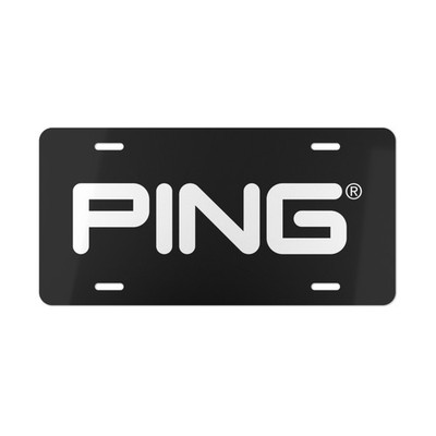 Ping Golf Car Front License Plate Tag Vanity Style   Auto Metal Aluminum