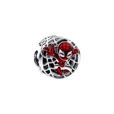 Superman in the city Charm 925 Sterling Silver Bead for Charm Bracelets and Neck