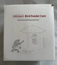 Smart Bird Feeder with FHD Camera, Solar Panel, Water Box, Honey Box, Fruit Fork
