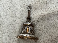 RARE Iconic TANE Mexico Sterling & Gold Vermeil Mid Century Fancy Table Bell