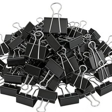 200 Count Binder Clips Assorted Sizes, 4 Sizes Large, Medium, Small, Mini, Metal