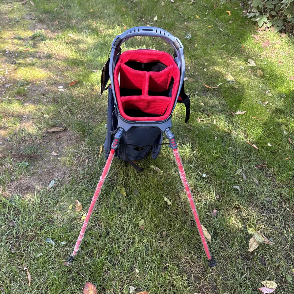 Bolsa de golf Callaway Fairway C negra con soporte superior de 4 vías azul/rojo - LEER Foto 2 de 4