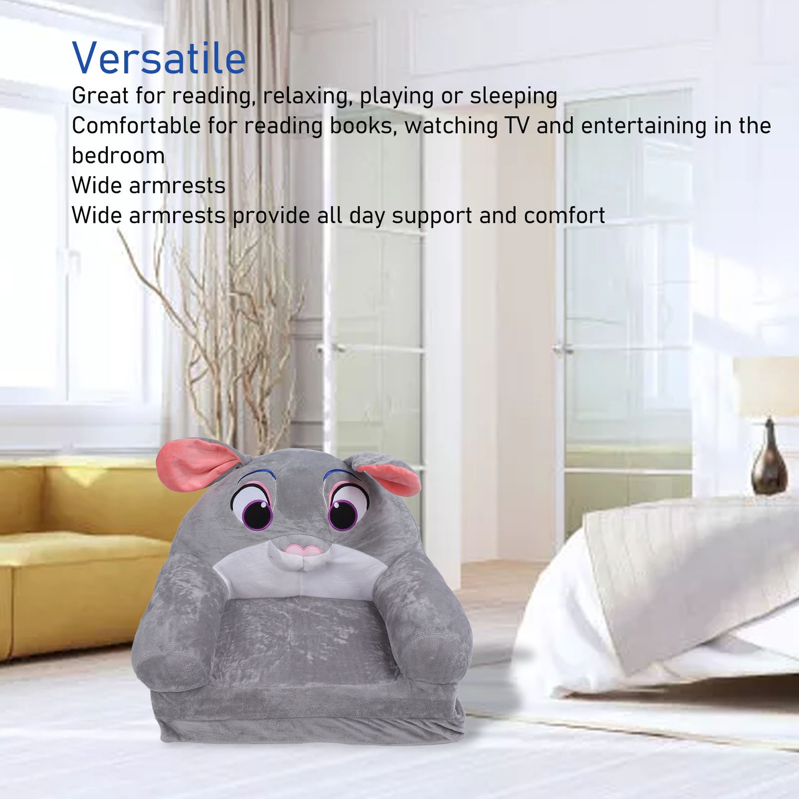 Foldable Kids Sofa Cute Cartoon Soft Children Folding Sofa Bed Kids Couch With