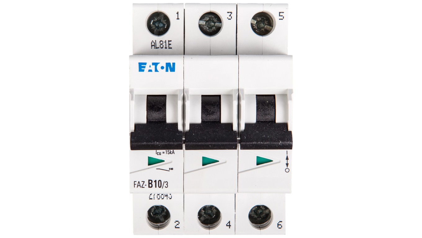 Overcurrent Switch 3P B 10A 15kA AC FAZ B10/3 278843