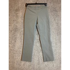 JM Collection Petite Women's Gray Stretch Straight Leg Casual Pants Size PS